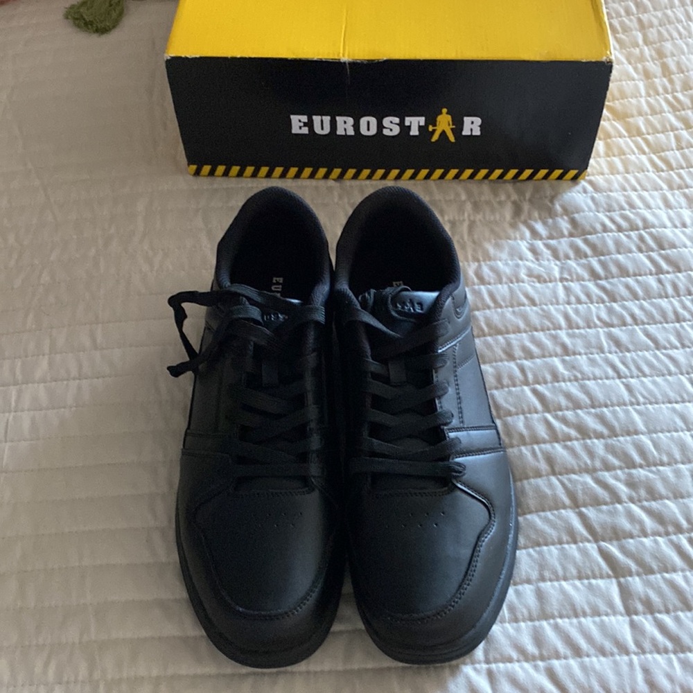 Eurostar Mobe SR Black Work Shoes Slip Resistant Mens Size 12